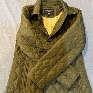 London Fog Women's Olive Quilted Puffer Jacket
